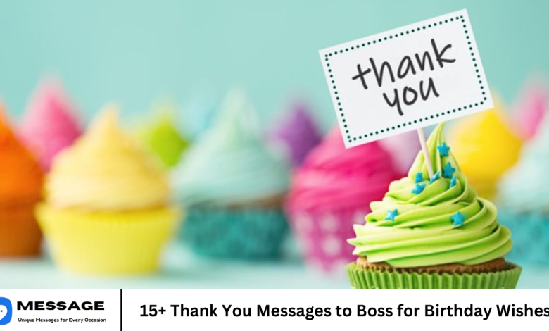15+ Thank You Messages to Boss for Birthday Wishes