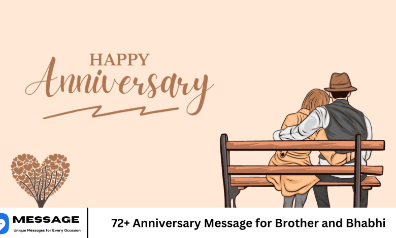 72+ Anniversary Message for Brother and Bhabhi
