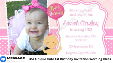 35+ Unique Cute 1st Birthday Invitation Wording Ideas