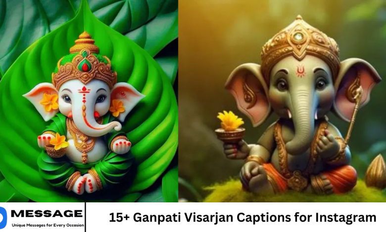 15+ Ganpati Visarjan Captions for Instagram
